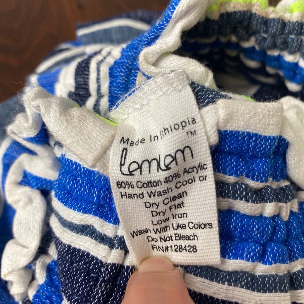 NEW LemLem Handwoven Girls Zenna Paperbag Shorts Small - Picture 6 of 6